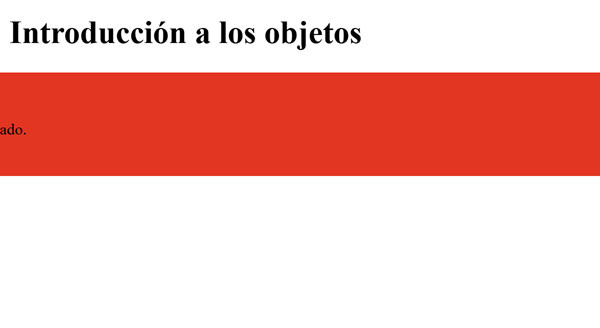Actividad 26: Introducción a los objetos